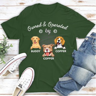 Operated By Dog - Personalized Custom Premium T-shirt