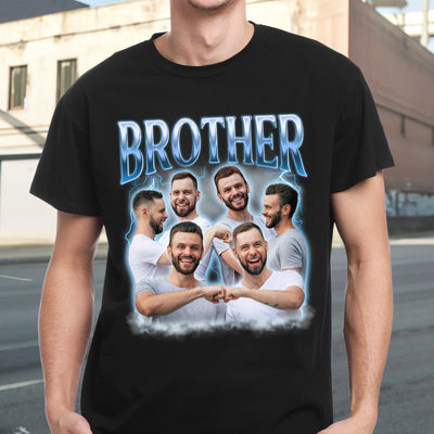 Custom Photo Brothers - Family Personalized Custom Unisex T-shirt