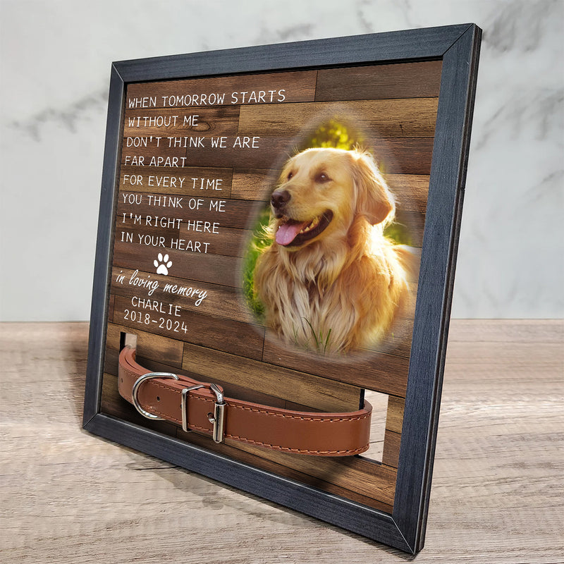 In Loving Memory - Personalized Custom Collar Frame