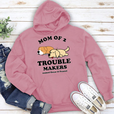 Dad Of Trouble Maker - Personalized Custom Hoodie