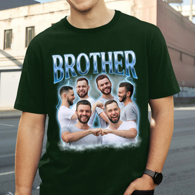 Custom Photo Brothers - Family Personalized Custom Unisex T-shirt