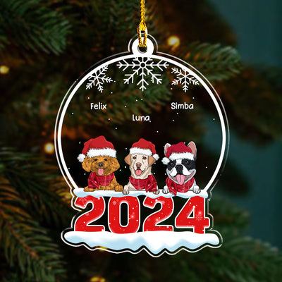 Pet Snow Globe - Personalized Custom Acrylic Ornament