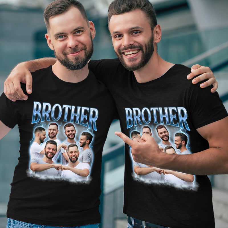 Custom Photo Brothers - Family Personalized Custom Unisex T-shirt