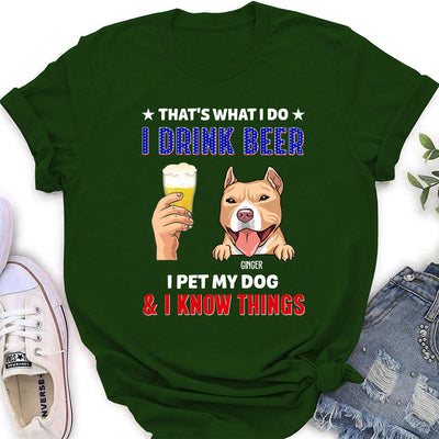 Pet And Drink - Personalized Custom Women's T-shirt