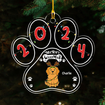 Merry Woofmas - Personalized Custom Acrylic Ornament