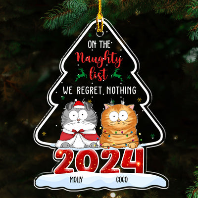 On The Naughty List - Personalized Custom Acrylic Ornament