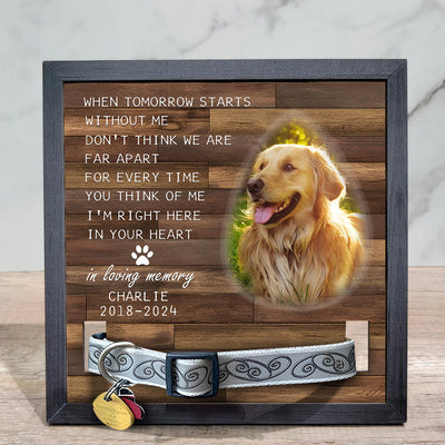 In Loving Memory - Personalized Custom Collar Frame