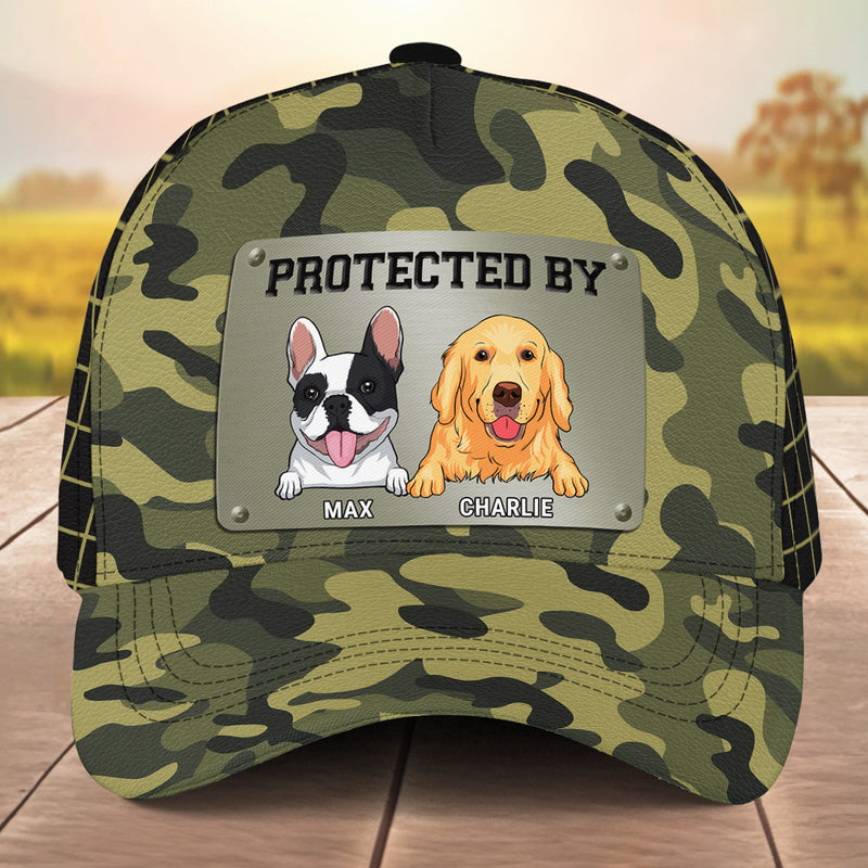 Protected By Doggo - Personalized Custom Cap