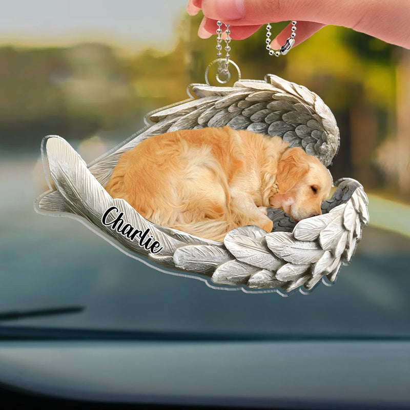 In Angel Wings - Personalized Custom Car Ornament