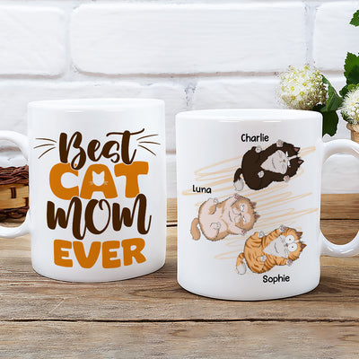 Best Cat Mom Ever - Personalized Custom Coffee Mug