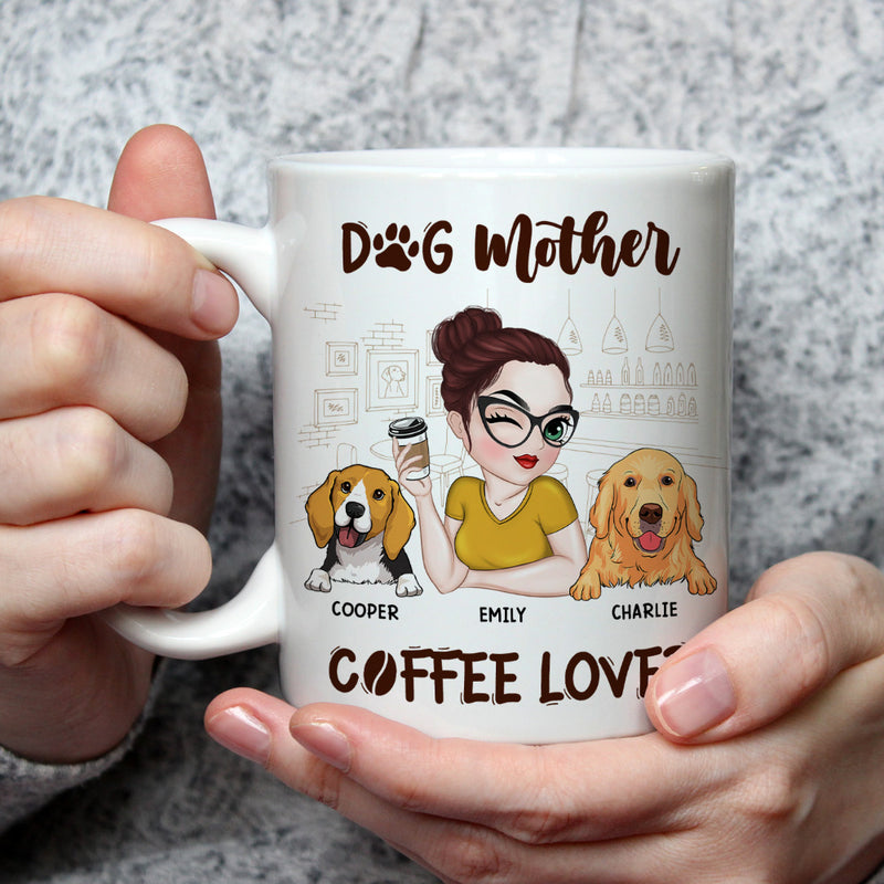 Dog Mother Coffee Lover - Personalized Custom Coffee Mug