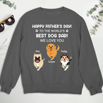 Best Dog Dad - Personalized Custom Sweatshirt