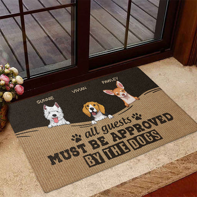 Must Be Approved By The Dog - Personalized Custom Doormat