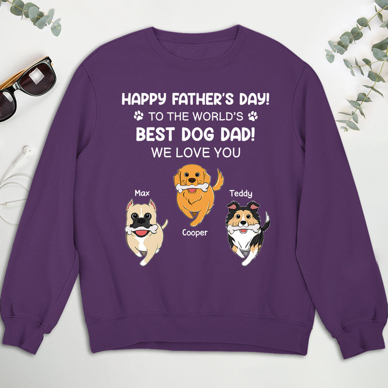 Best Dog Dad - Personalized Custom Sweatshirt