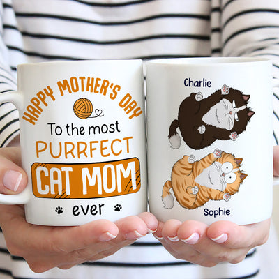 Purrfect Cat Mom - Personalized Custom Coffee Mug