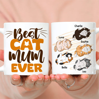 Best Cat Mom Ever - Personalized Custom Coffee Mug