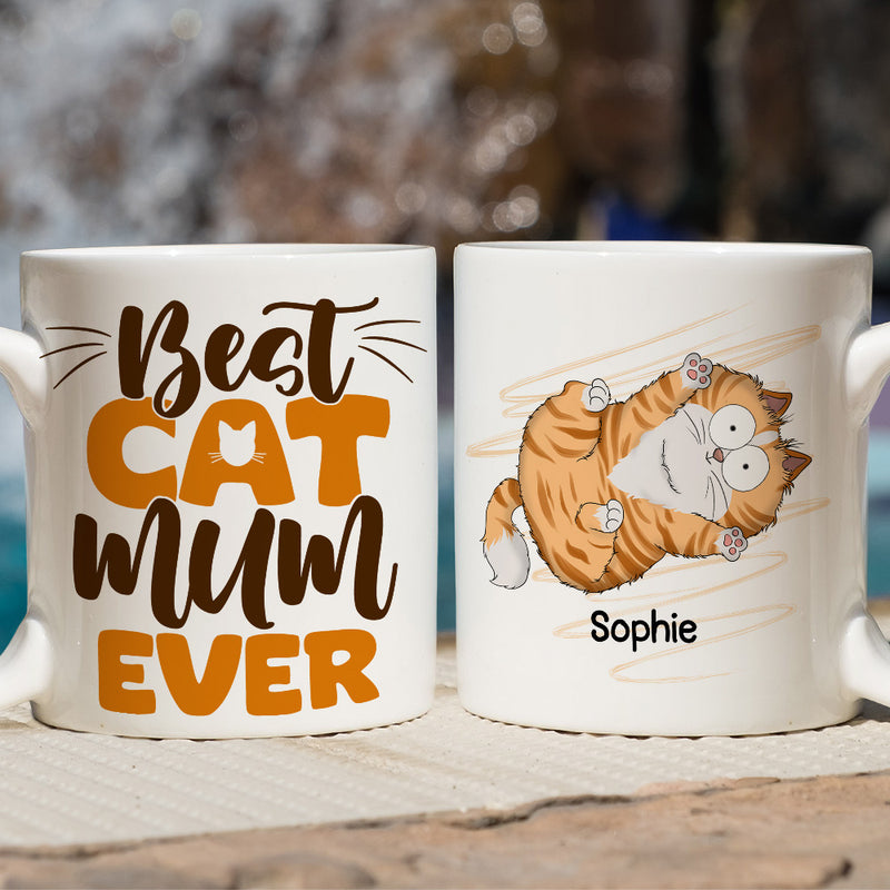Best Cat Mom Ever - Personalized Custom Coffee Mug