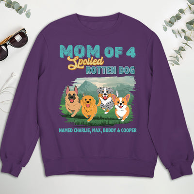 Dad Of Spoiled Rotten Dogs - Personalized Custom Sweatshirt