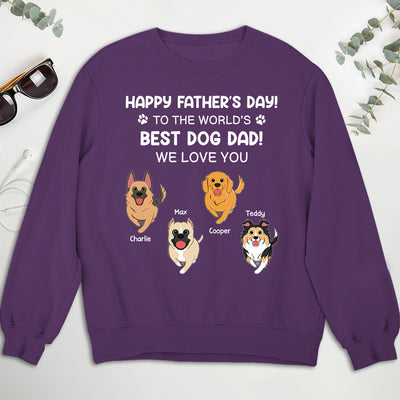 Best Dog Dad - Personalized Custom Sweatshirt