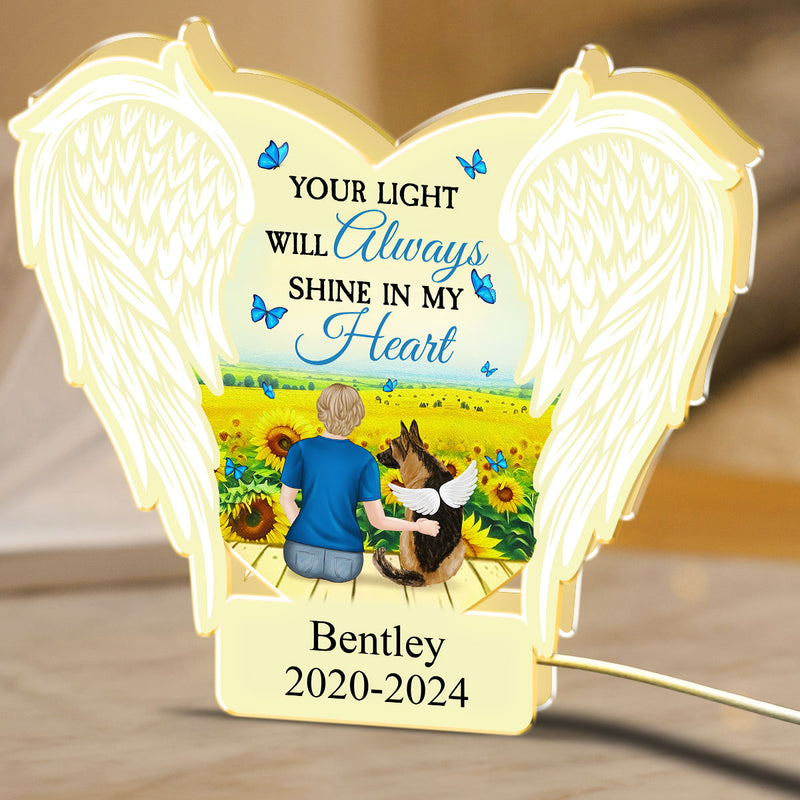 Always In My Heart - Personalized Light Box