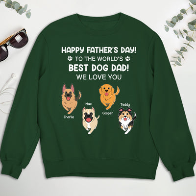 Best Dog Dad - Personalized Custom Sweatshirt