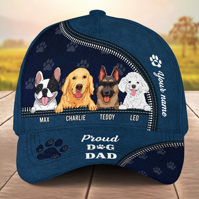 Proud Dog Dad - Personalized Custom Cap