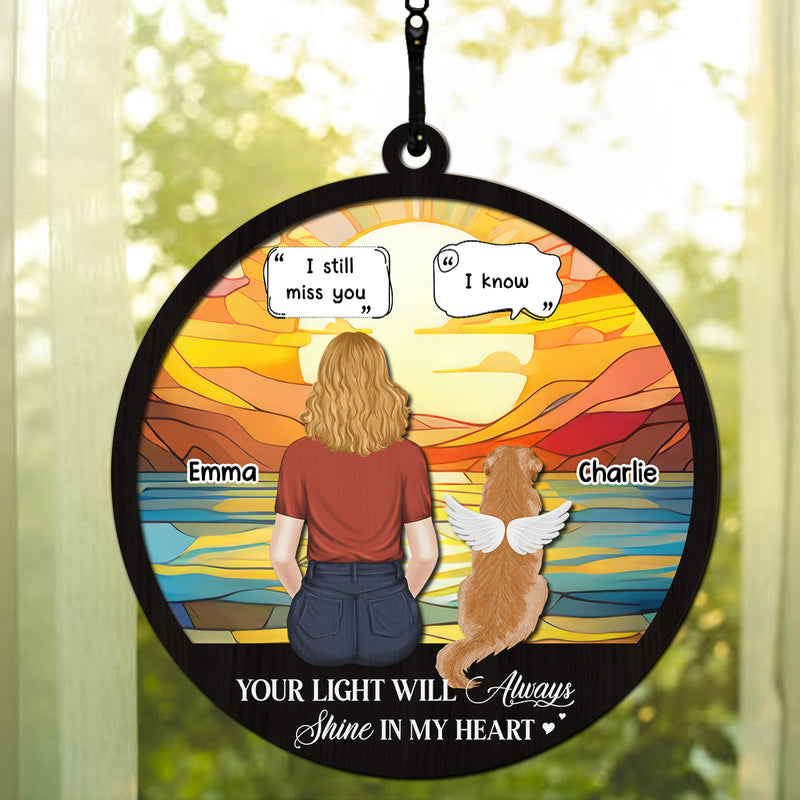 I Will Miss You Forever - Personalized Custom Suncatcher