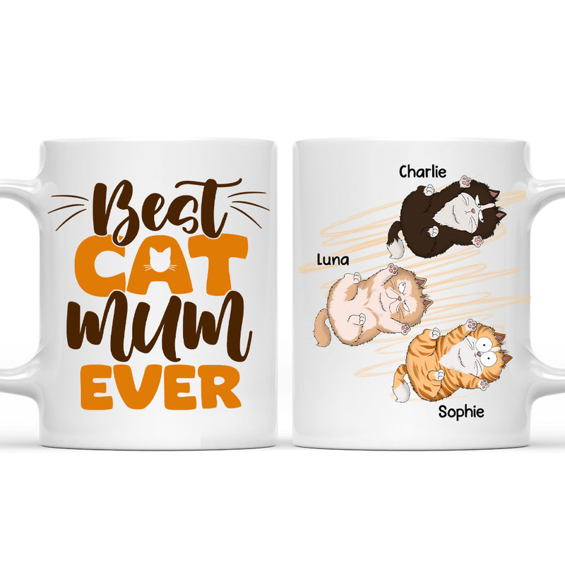 Best Cat Mom Ever - Personalized Custom Coffee Mug