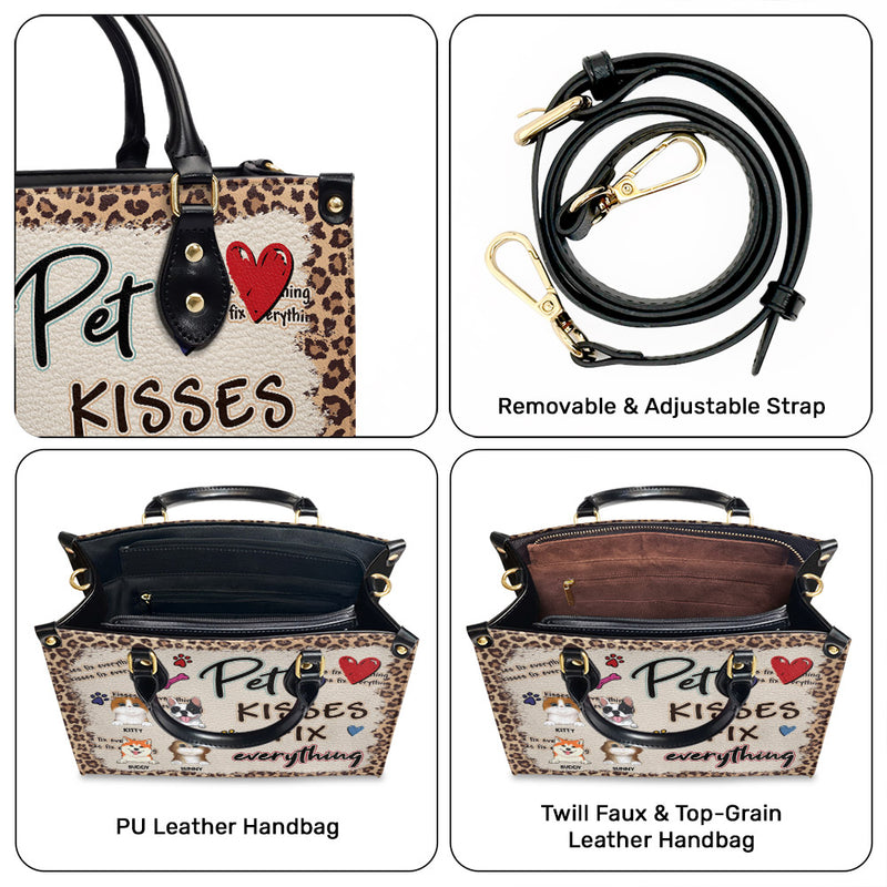 Pet Kisses - Personalized Custom Leather Bag