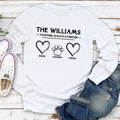 The Family Together - Personalized Custom Long Sleeve T-shirt