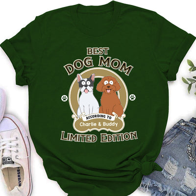 Limited Edition Dad Mom - Personalized Custom Women's T-shirt