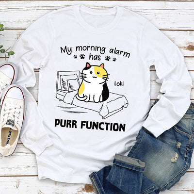 My Morning Alarm  - Personalized Custom Long Sleeve T-shirt