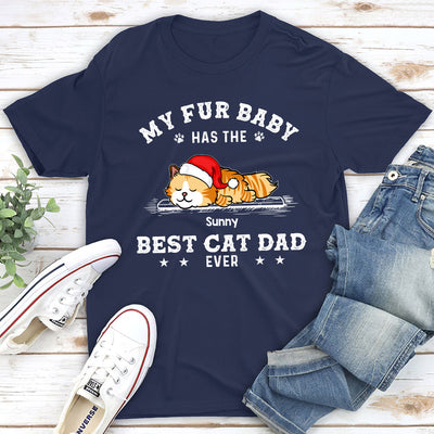 The Best Cat Dad - Personalized Custom Unisex T-shirt