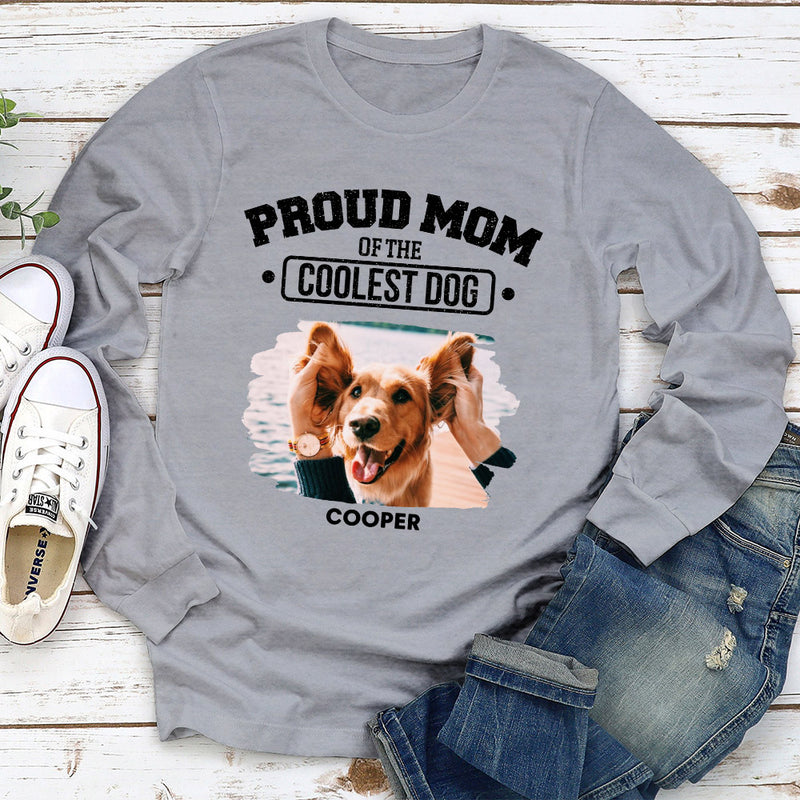 Coolest Dog Dad - Personalized Custom Long Sleeve T-shirt