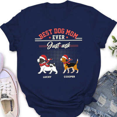 Dog Dad Just Ask - Personalized Custom Women's T-shirt