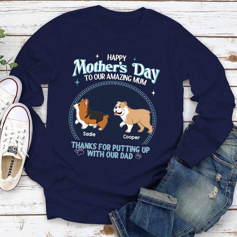 To My Amazing Mother - Personalized Custom Long Sleeve T-shirt