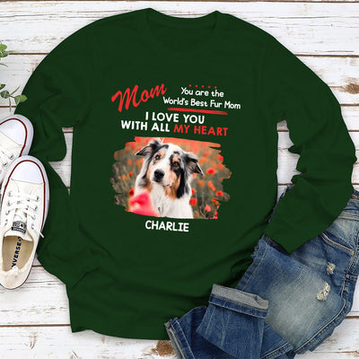 Woof All My Heart - Personalized Custom Long Sleeve T-shirt