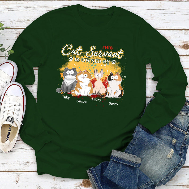 This Cat Servant - Personalized Custom Long Sleeve T-shirt