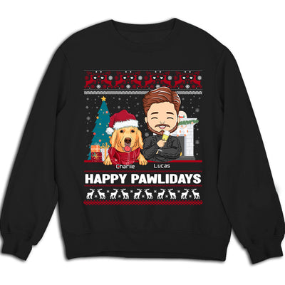 Happy Pawlidays - Personalized Custom Sweatshirt