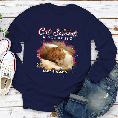 This Cat Servant - Personalized Custom Long Sleeve T-shirt