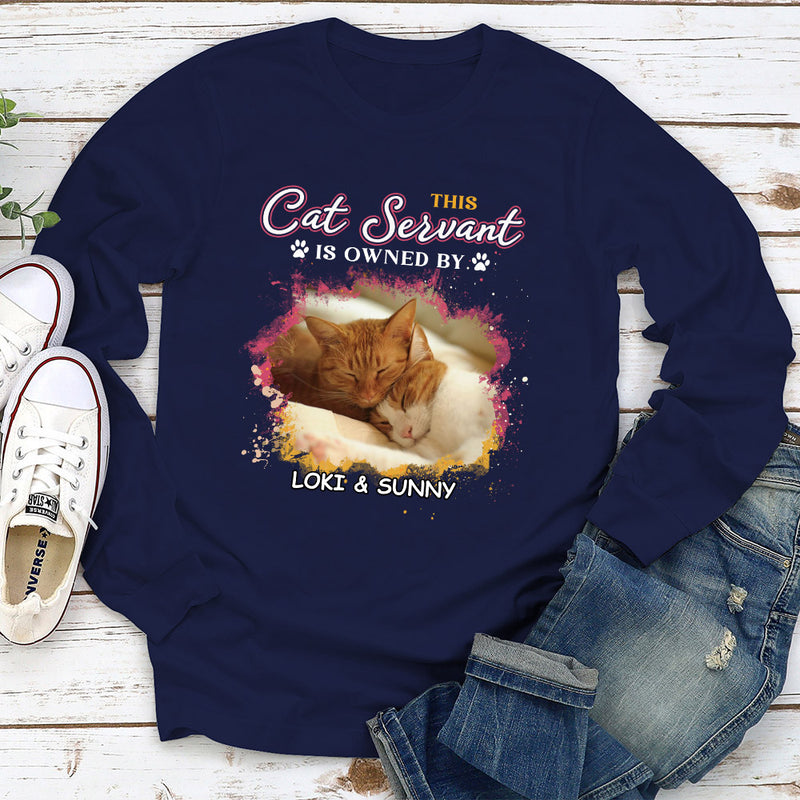 This Cat Servant - Personalized Custom Long Sleeve T-shirt