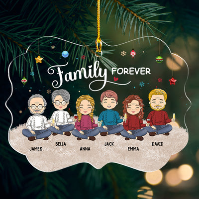 Family Forever - Personalized Custom Acrylic Ornament