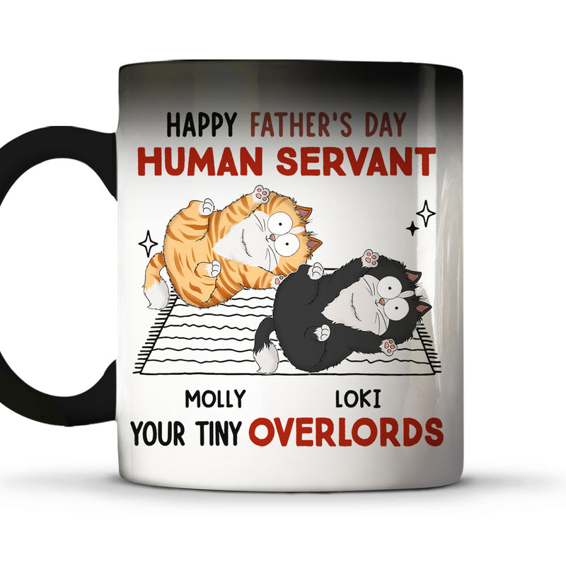 Human Servant Your Tiny Overlords - Personalized Custom Color Changing Mug