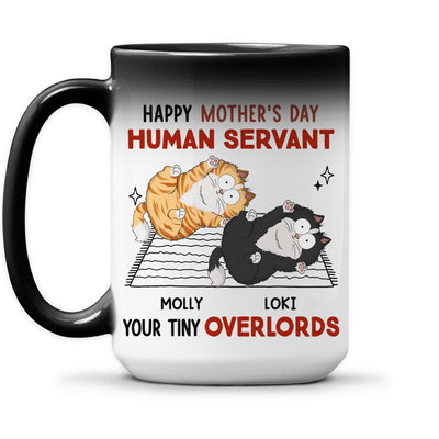 Human Servant Your Tiny Overlords - Personalized Custom Color Changing Mug