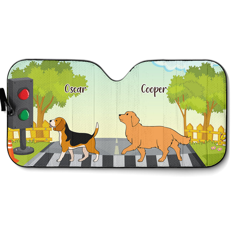 Cross The Road - Personalized Car Sunshade