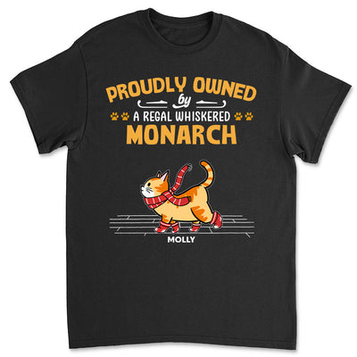 Proudly Owned By Cat - Personalized Custom Premium T-shirt