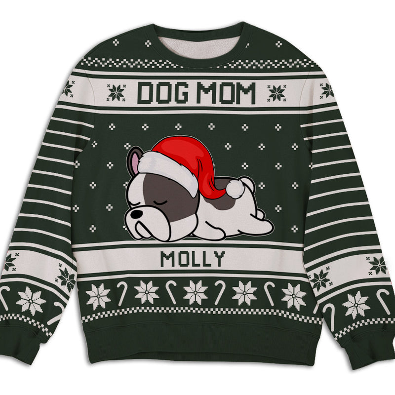 Festive Christmas Dog Cat - Personalized Custom All-Over-Print Sweatshirt