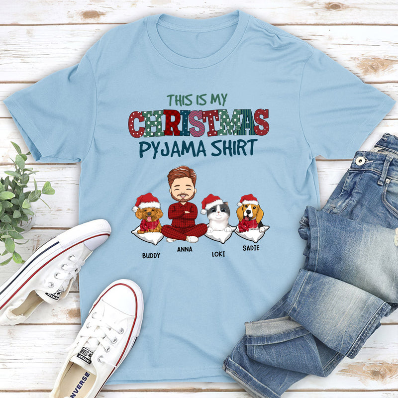 Pets Christmas Pawjama - Personalized Custom Unisex T-shirt