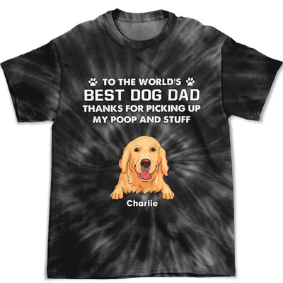 To The World's Best Dog Dad - Personalized Custom All-over-print T-shirt