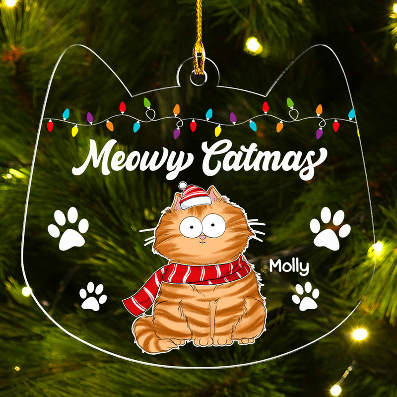 Meowy Catmas - Personalized Custom Acrylic Ornament